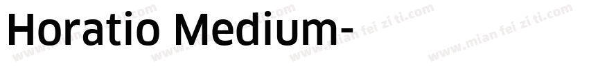 Horatio Medium字体转换